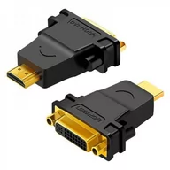 Adaptery i przejściówki - UGREEN Adapter HDMI - DVI UGREEN 20123 (czarny) UGR306BLK - miniaturka - grafika 1