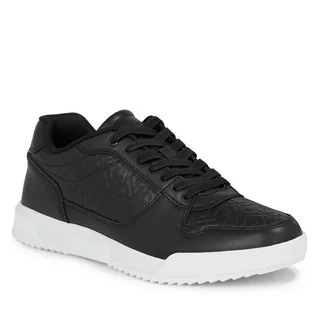 Półbuty męskie - Sneakersy Calvin Klein Low Top Lace Up Mono HM0HM01192 Black Mono 0GM - grafika 1