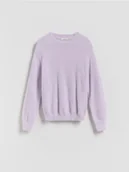 Swetry dla dziewczynek - Reserved - Puszysty sweter - fioletowy - miniaturka - grafika 1