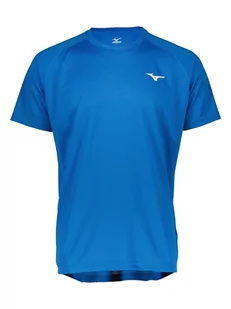 Mizuno Koszulka sportowa "Drylite" w kolorze niebieskim - Koszulki sportowe męskie - miniaturka - grafika 1