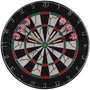 Dart - Markenlos Tarcza do rzutek  45 cm po obu stronach bespielbar Bar/Pub/W zestawie: 6 lotki dart tarczy do rzutków knajpie 17881 - miniaturka - grafika 1