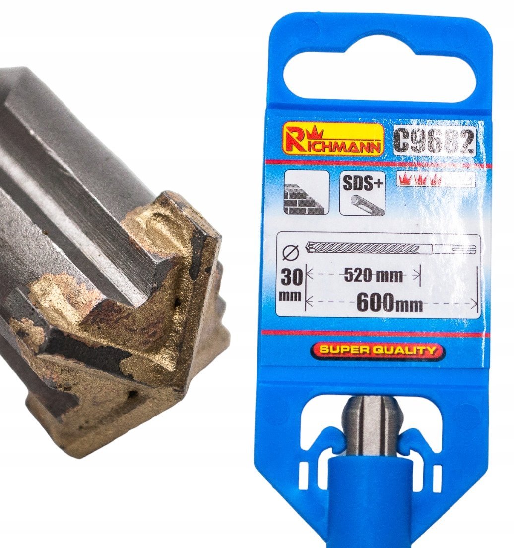 WIERTŁO DO MURU BETONU fi 30x600 mm SDS-PLUS WIDIA