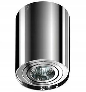 Oprawa Halogenowa Natynkowa Tuba Led Ruchoma Chrom Chromowana GU10 - Lampy sufitowe - miniaturka - grafika 1