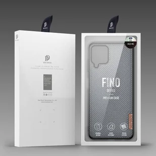 Dux Ducis Fino etui pokrowiec pokryty nylonowym materiałem Samsung Galaxy A22 4G szary - Etui i futerały do telefonów - miniaturka - grafika 5