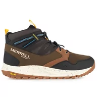 Buty sportowe męskie - Buty Merrell Nova Sneaker Boot Bungee Waterproof J067111 - brązowe - miniaturka - grafika 1