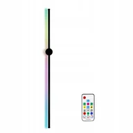 Lampy ścienne - Zmh projekt muzyczny Aluminiowa lampa ścienna 100CM Rgb ściemniania pilotem - miniaturka - grafika 1