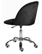 Fotele i krzesła biurowe - Krzesło tapicerowane GLORIA OFFICE BLACK VELVET - miniaturka - grafika 1