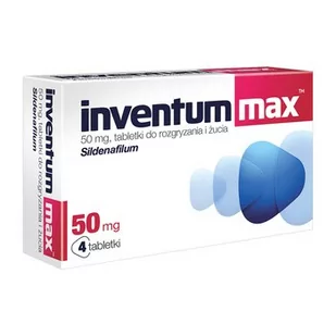 INVENTUM MAX 50 mg 4 tabletki - Układ moczowy i płciowy - miniaturka - grafika 1