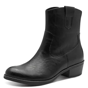 Marco Tozzi Damskie 2-25300-45 modne kozaki, czarne, 40 EU, czarny, 40 EU - Kozaki damskie - miniaturka - grafika 1