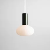 Lampy sufitowe - Skandynawska lampa wisząca Flo Moss M 7000G26_M owalna zielona - miniaturka - grafika 1