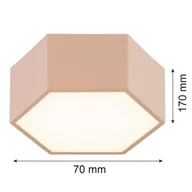 Lampy sufitowe - Lampa sufitowa LED Libre Argon, brązowy / rdzawy, salon / jadalnia, metal - miniaturka - grafika 1