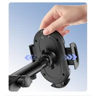 Uchwyty samochodowe do telefonów - Uchwyt samochodowy AWEI X72 Czarny - miniaturka - grafika 1