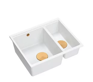 Quadron LOGAN 150 HCQL5646U1-C1_U Granitowy Snow white/Miedziany - Zlewozmywaki - miniaturka - grafika 1