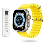 Akcesoria do smartwatchy - Gumowa Opaska Apple Watch (42 / 44 / 45 / 49 Mm) Żółty - miniaturka - grafika 1