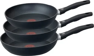 Zestaw 3 patelnie z czujnikiem temperatury 20/24/28 cm Thermo Sensor MG Home na indukcję - Zestawy garnków i patelni - miniaturka - grafika 1