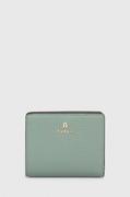 Portfele - Furla portfel skórzany damski kolor zielony - miniaturka - grafika 1