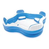 Baseny ogrodowe - Basen dmuchany z siedzeniami, Intex, 229x229x66 cm - miniaturka - grafika 1