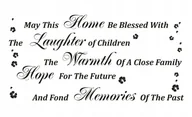 Naklejki na ścianę - Napis na ścianę naklejka 150x75cm wybór koloru - May this home be... 45 - miniaturka - grafika 1