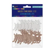 Scrapbooking - Naklejki Z Pianki Brokat Renifery 12 Szt. Kspi-405 Dalprint - miniaturka - grafika 1