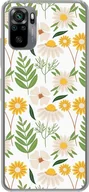 Etui i futerały do telefonów - Pokrowiec König Design kompatybilny z plastikowym, miękkim etui na telefon Xiaomi Redmi Note 10S - Etui na telefon komórkowy wzór kwiatowy 2 - miniaturka - grafika 1