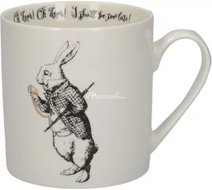 PORCELANOWY KUBEK - V&A MUSEUM Alicja w Krainie Czarów BIAŁY KRÓLIK 350 ml - Kubki - miniaturka - grafika 1