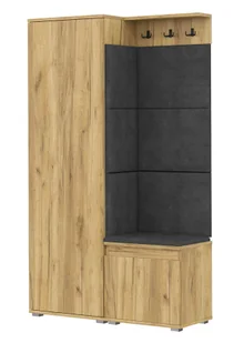 Garderoba z szafką na buty dąb craft + szary K5-B14 - Meble do przedpokoju - miniaturka - grafika 1