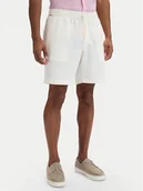 Spodenki męskie - Tommy Hilfiger Szorty materiałowe Dover MW0MW44358 Biały Regular Fit - miniaturka - grafika 1