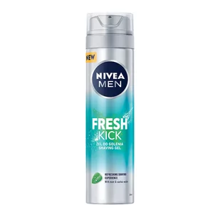 Nivea Men Fresh Kick odświeżający żel do golenia 200 ml - Kosmetyki do golenia - miniaturka - grafika 1