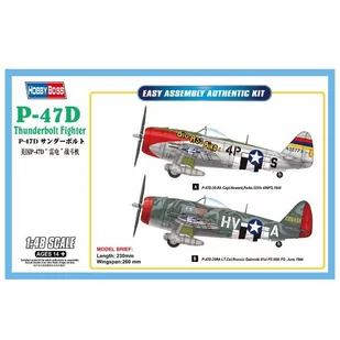 Hobby Boss P-47D Thunderbolt Fighter MHB-85804 - Modele do sklejania - miniaturka - grafika 1