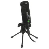 Mikrofony komputerowe - Mikrofon PLATINET VARR GAMING TUBE CARDIOID SET USB TRIPOD (VGMTB2) Czarny - miniaturka - grafika 1