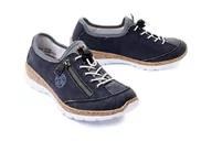 Półbuty damskie - RIEKER SNEAKER N4263-16 blue, półbuty damskie - Rieker - miniaturka - grafika 1