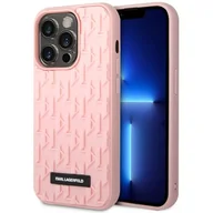 Etui i futerały do telefonów - Etui KARL LAGERFELD 3D Monogram do Apple iPhone 14 Pro Max Różowy - miniaturka - grafika 1