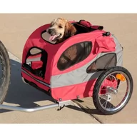 Sprzęt podróżny i transportery dla psów - Petsafe Przyczepka Rowerowa Dla Psa Happy Ride, M, Czerwona - miniaturka - grafika 1