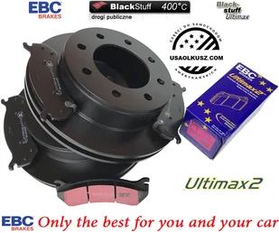 Tylne klocki Ultimax2 + tarcze hamulcowe EBC seria PREMIUM Chevrolet Avalanche 2500 2002-2003 - Tarcze hamulcowe - miniaturka - grafika 2