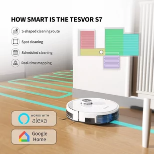 Robot sprzątający Tesvor S7 Pro Biały - Roboty sprzątające - miniaturka - grafika 4