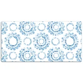 Podkładki na biurko - Podkładka na biurko z nadrukiem Niebieskie geometryczne koła 120x60 cm - miniaturka - grafika 1