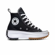 Trampki damskie - Damskie trampki na platformie Converse 166800C Run Star Hike - czarne - CONVERSE - miniaturka - grafika 1