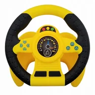 Zabawki interaktywne dla dzieci - Kolorowa Kierownica Z Przyssawką Dla Dzieci Edukacyjna Kolorowa Zółta - miniaturka - grafika 1