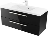 Szafki łazienkowe - Szafka z Umywalką ATHOS 100 cm BLACK - miniaturka - grafika 1