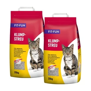 FIT+FUN żwirek dla kota zbrylający się 2x20 kg - Żwirek dla kotów - miniaturka - grafika 1