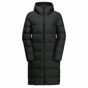 Damski płaszcz puchowy Jack Wolfskin FROZEN PALACE COAT W Phantom - M - Płaszcze damskie - miniaturka - grafika 1