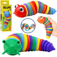 Zabawki interaktywne dla dzieci - Ślimak segmentowy kolorowy Mix - zabawka - miniaturka - grafika 1