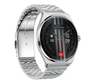 Maxcom Ecowatch 5 45mm Srebrny - Smartwatch - miniaturka - grafika 1