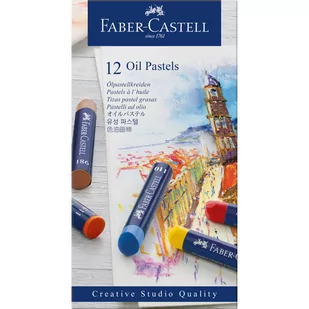 Faber-Castell Pastele olejne 12 kolorów - Przybory szkolne - miniaturka - grafika 2