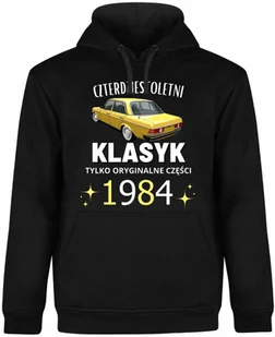 BLUZA MĘSKA NA 40 URODZINY 40 LETNI KLASYK MERCEDES CZARNA R-L A39 - Bluzy męskie - miniaturka - grafika 1