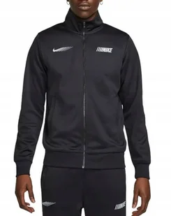 NIKE CZARNA BLUZA MĘSKA Z ZAMKIEM I LOGO Z PRZODU M KTB - Bluzy męskie - miniaturka - grafika 1