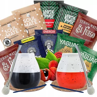 Zestaw Yerba Mate dla dwojga Bombilla Matero 500g - Yerba Mate - miniaturka - grafika 1