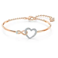Bransoletki - Bransoletka SWAROVSKI Infinity Bangle Heart 5518869 - miniaturka - grafika 1