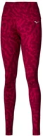 Spodnie damskie - Spodnie damskie Mizuno  Printed Tight /Persian Red L - miniaturka - grafika 1