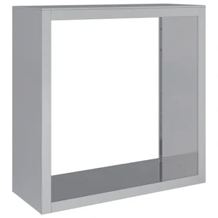 vidaXL Stojak na drewno opałowe, 100x40x100 cm, stal galwanizowana - Wózki magazynowe - miniaturka - grafika 1